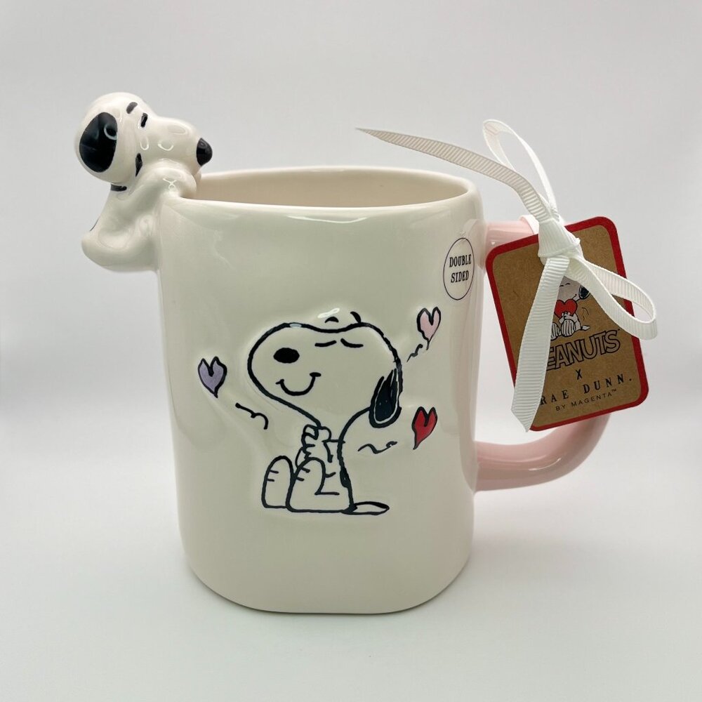 Snoopy figurine Valentine's mug by Rae Dunn | Love is in the air Snoopy …